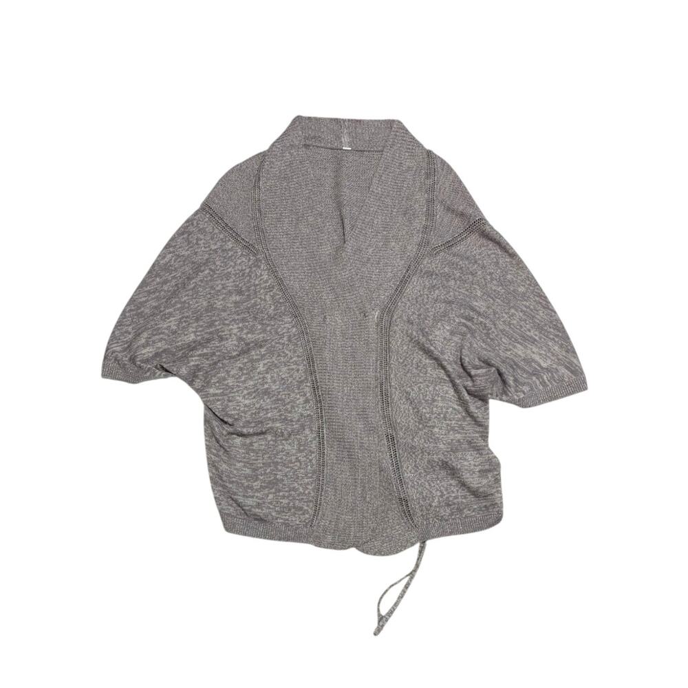 Lululemon Breeze Easy Wrap Sweater Heathered Cool Cocoa Heathered Cashew Cardi